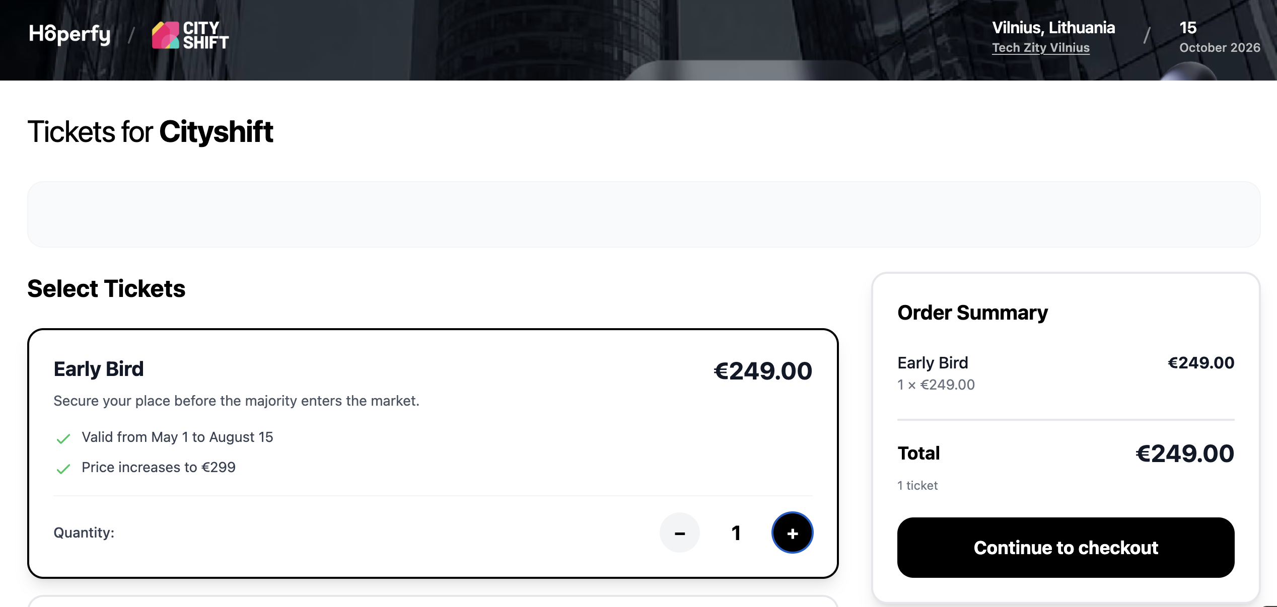 Hoperfy ticketing platform